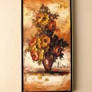 WOW! MID CENTURY MODERN FLOWERS ORIG.OIL PAINTING! VTG 63 ART GORGEOUS IMPASTO! WOW! MID CENTURY MODERN FLOWERS ORIG.OIL PAINTING! VTG 63 ART GORGEOUS IMPASTO!