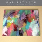 SUBLIME! "FEATHER FANTASIA"  ORIGINAL ABSTRACT OIL PAINTING! VTG FINE ART 1980'S
