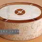 MID CENTURY BOUILLOTTE BRASS TABLE LAMP! VTG 50'S DIFFUSER ATOMIC JACQUARD 60'S