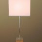 HYPER-RARE! SONNEMAN CHROME CUBE TABLE LAMP! MID CENTURY MODERN LIGHT DECOR 60S