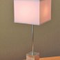 HYPER-RARE! SONNEMAN CHROME CUBE TABLE LAMP! MID CENTURY MODERN LIGHT DECOR 60S