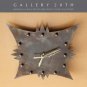 SPECTACULAR! CUSTOM MID CENTURY MODERN ART BRUTALIST WALL CLOCK! BERTOIA 50s 60s