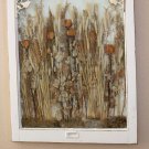 SUPERB! VICTORIAN 19TH CENTURY WINDOW FRAME ART DRIED FLOWERS DECOR SHABBY CHIC