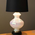 DIVINE! FREDERICK COOPER PEARL GLASS LAMP! MID CENTURY MODERN HOLLYWOOD REGENCY