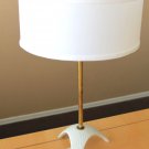 GORGEOUS! MID CENTURY MODERN EDELSTEIN PORCELAIN TRIPOD LAMP! 50S 60S ATOMIC VTG