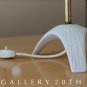 GORGEOUS! MID CENTURY MODERN EDELSTEIN PORCELAIN TRIPOD LAMP! 50S 60S ATOMIC VTG