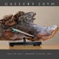 WIPE OUT! MID CENTURY ABSTRACT SURFBOARD WAVE SCULPTURE! VTG ORIG. ART 70'S WOOD