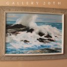 "SWIRLING SEA!" MAGICAL MID CENTURY CONKLIN ORIG OIL PAINTING! FINE ART 50s BLUE