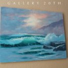 WOW! MID CENTURY BLACKMAN OIL SEASCAPE PAINTING! OCEAN SKY ORIG. ART 60S