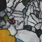 "TIFFANY EPIPHANY" POST-MODERN ORIGINAL OIL ABSTRACT PAINTING! MID CENTURY FINE ART