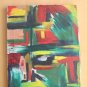 CONVERSATION! MID CENTURY MODERN ORIGINAL ABSTRACT OIL PAINTING! EAMES ERA ART PICASSO VINTAGE