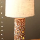 GREEK MID CENTURY MODERN PORCELAIN LAMP! 50S DALI VINTAGE LIGHT UP BASE RAYMOR RETRO