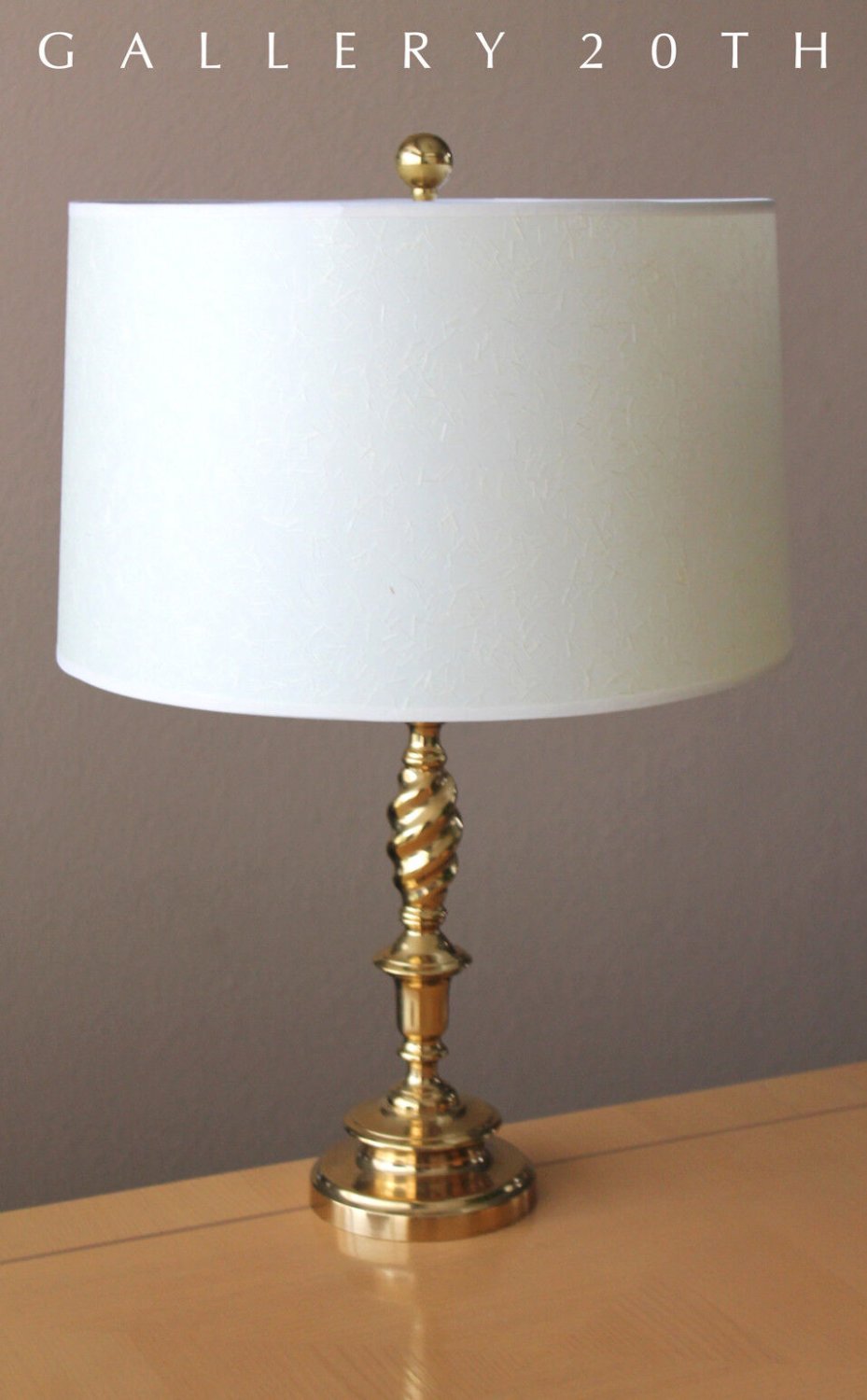 WOW! MID CENTURY MODERN BRASS TWIN SOCKET DESK LAMP! ATOMIC VINTAGE 1970S LIGHTING DECOR