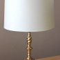 WOW! MID CENTURY MODERN BRASS TWIN SOCKET DESK LAMP! ATOMIC VINTAGE 1970S LIGHTING DECOR