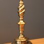 WOW! MID CENTURY MODERN BRASS TWIN SOCKET DESK LAMP! ATOMIC VINTAGE 1970S LIGHTING DECOR