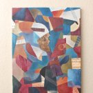 AWESOME! 20TH CENTURY CUBIST ABSTRACT ORIGINAL OIL PAINTING! ART VINTAGE BRAQUE / PICASSO ERA!