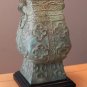 SUPERB & RARE! MID CENTURY SHANG DYNASTY SCULPTURAL LAMP! VINTAGE 1950S CHINA VESSEL