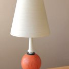 WOW! MID CENTURY MODERN TABLE LAMP! EGYPT VINTAGE 1950S ORANGE HOLLYWOOD REGENCY DECOR