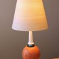 WOW! MID CENTURY MODERN TABLE LAMP! EGYPT VINTAGE 1950S ORANGE HOLLYWOOD REGENCY DECOR