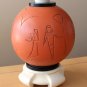 WOW! MID CENTURY MODERN TABLE LAMP! EGYPT VINTAGE 1950S ORANGE HOLLYWOOD REGENCY DECOR