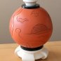 WOW! MID CENTURY MODERN TABLE LAMP! EGYPT VINTAGE 1950S ORANGE HOLLYWOOD REGENCY DECOR