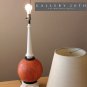 WOW! MID CENTURY MODERN TABLE LAMP! EGYPT VINTAGE 1950S ORANGE HOLLYWOOD REGENCY DECOR