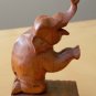 WOW! EPIC HAND CARVED ELEPHANT BOOK ENDS! PAIR MID CENTURY VINTAGE INTERIOR DECOR LUCK