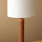 MID CENTURY DANISH MODERN WOOD TABLE LAMP! PINE PATTERN PAUL MCCOBB VINTAGE 50'S 60S