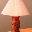 FABULOUS! CUSTOM WORMY WOOD MID CENTURY MODERN LAMP! RAYMOR ATOMIC ANTIQUE VINTAGE 1950'S