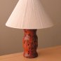 FABULOUS! CUSTOM WORMY WOOD MID CENTURY MODERN LAMP! RAYMOR ATOMIC ANTIQUE VINTAGE 1950'S
