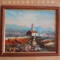 MID CENTURY MODERN LANDSCAPE EXPRESSIONIST OIL PAINTING! 50'S ART FARM VTG 60'S