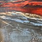 EPIC! ABSTRACT MODERNIST CERAMIC LESEMANN OIL PAINTING! 50'S MODERN ORIG ART VTG