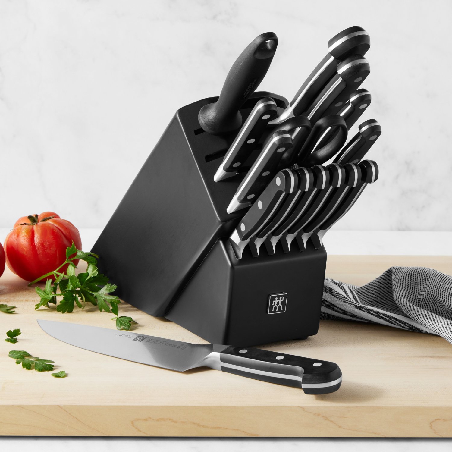 Zwilling Pro Knife Block, Set of 16, Black