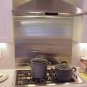 30x36 inch range hood  brushed stainless steel backsplash