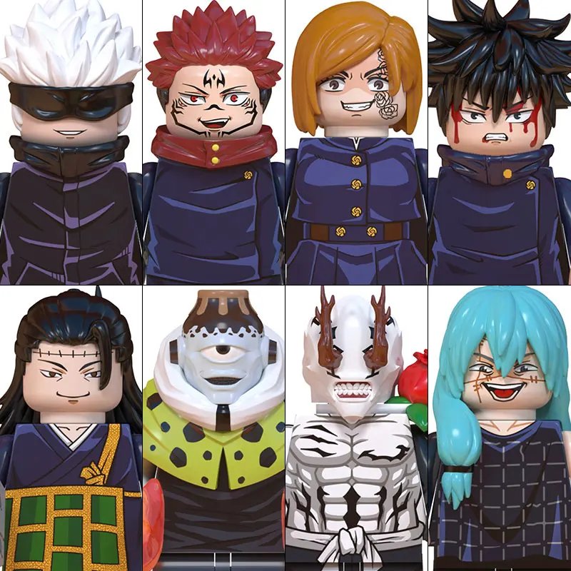 Jujutsu Kaisen Minifigures Set Lego Compatible Anime Block Figures