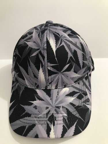 Leaf print hat