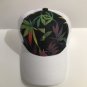 Leaf print mesh hat