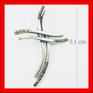 .925 Sterling Silver Marcasite Cross Pendants