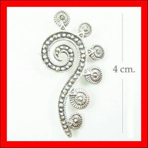 .925 Sterling Silver Marcasite QuestionMark Pendants