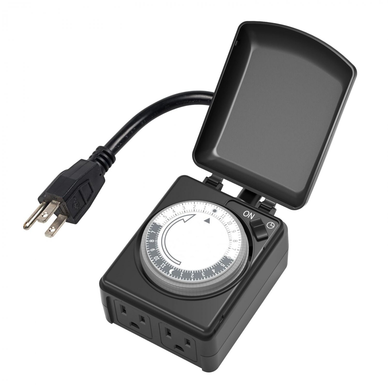 BN-LINK 24 Hour Heavy Duty Mechanical Timer, Outlet Timer with 15 ...