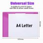 Sooez 10 Pack Plastic Envelopes Poly Envelopes, Clear Document Folders File Fold