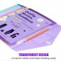 Sooez 10 Pack Plastic Envelopes Poly Envelopes, Clear Document Folders File Fold