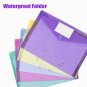 Sooez 10 Pack Plastic Envelopes Poly Envelopes, Clear Document Folders File Fold