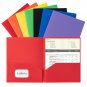 Aegero Plastic Folders with Pockets (7 Pack, Assorted Colors), Durable Heavy Dut