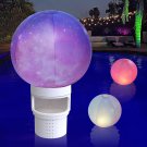 Covfirst Solar Pool Chlorine Floater, Glow in Dark Floating Pool Chlorine Dispen