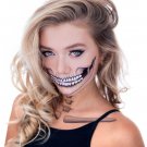 Tattoocrew 2 x Classic Skull Temporary Tattoo Halloween Costume for Men and Wome