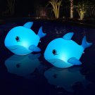 Goallim Solar Floating Pool Lights Dolphin, Glow in The Dark Solar Pool Lights T