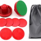 Qtimal Home Standard Air Hockey Paddles and 2 Size Pucks, Small Size for Kids,