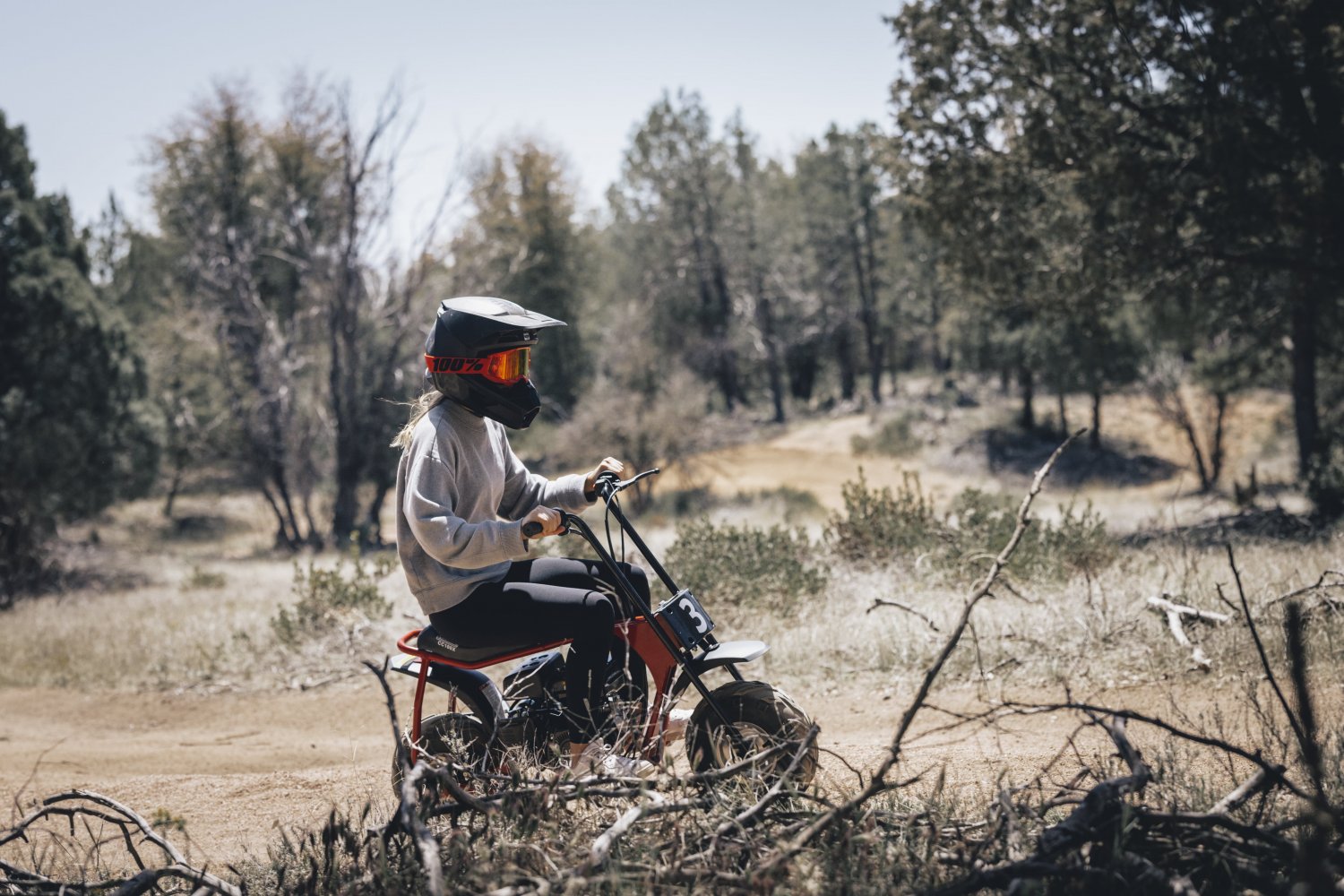 Coleman Powersports 100cc Gas Powered Trail Mini Bike-Ride On