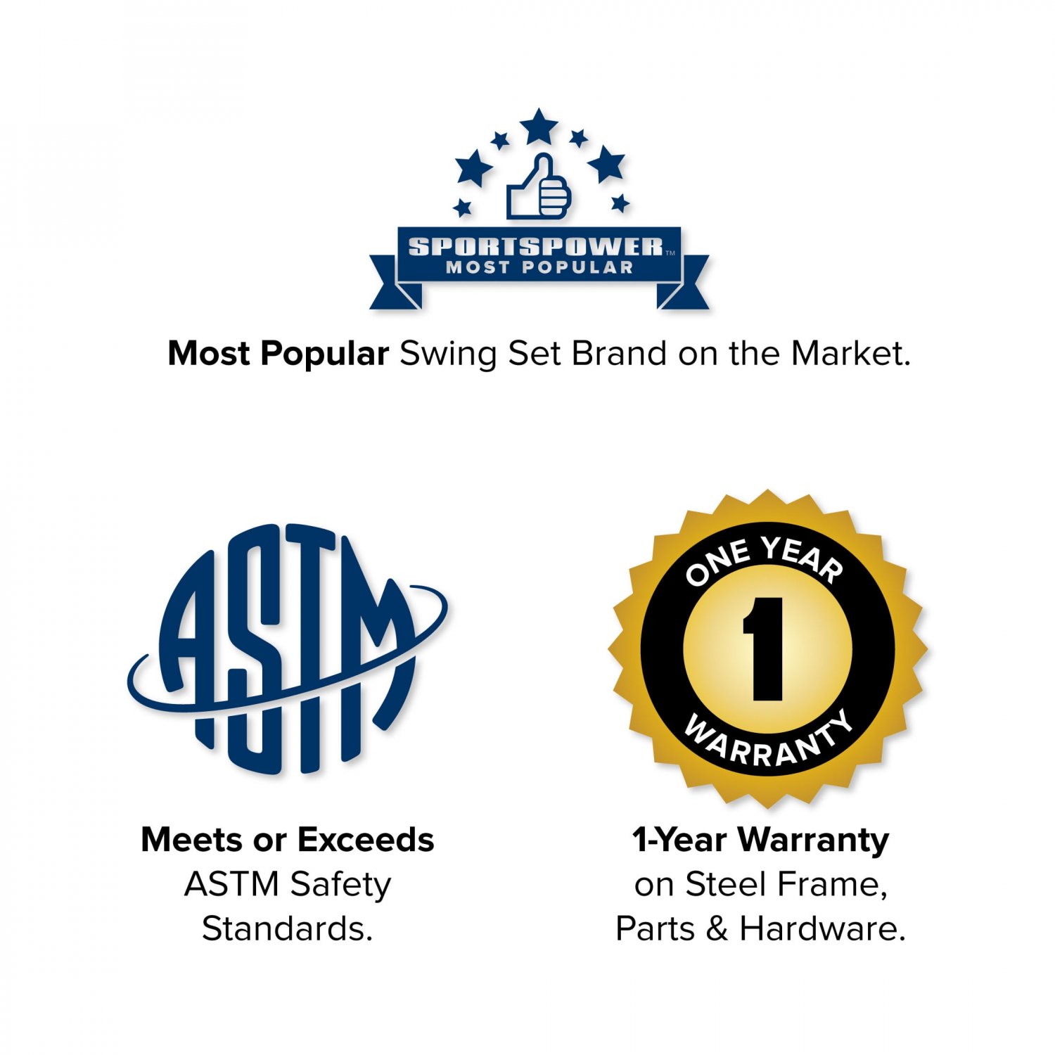 Sportspower Arcadia Metal Swing Set